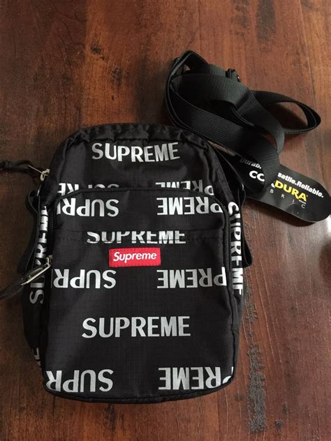 supreme 3m shoulder bag replica|real supreme shirt stitching.